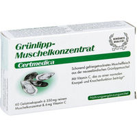 Produktbild von Grünlippmuschel Konzentrat Kapseln von Certmedica International GmbH 180 Stück