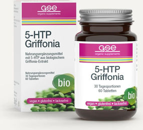 GSE 5-HTP Griffonia Bio Tabletten 60 Stück – Bild 1 von 4