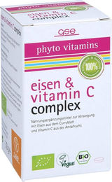 GSE Eisen und Vitamin C Complex Bio Tabletten vegan ohne Zusatzstoffe 60 Stück – Bild 1 von 1