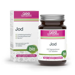 GSE Jod Compact Tabletten mit Braunalge Bio vegan glutenfrei laktosefrei 120 Stück – Bild 1 von 4