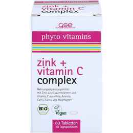 GSE Phyto Vitamins Zink und Vitamin C Complex Bio Tabletten 60 Stück – Bild 1 von 1