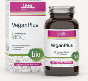 GSE VeganPlus Bio GSE Tabletten 150 Stück – Bild 1 von 4