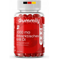 Produktbild von Gummily Antarktisches Krillöl Kapseln mit Omega 3 EPA DHA und Astaxanthin glutenfrei und ohne Gelatine