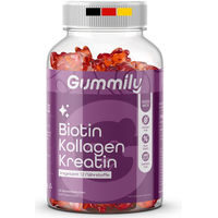 Produktbild von Gummily Beauty-Kollagen-Kombi Gummibärchen ohne Gelatine und Zusatzstoffe glutenfrei