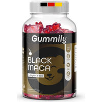 Produktbild von Gummily Black Maca Gummis mit Maca, vegan und zuckerfrei, 60 Stück