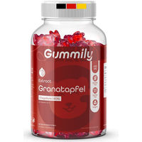 Produktbild von Gummily Granatapfel Extrakt 45:1 mit 40% Ellagsäure, vegane Gummis, zuckerfrei und glutenfrei, 60 Stück