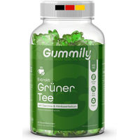 Produktbild von Gummily Grüner Tee Extrakt Gummibärchen mit Garcinia Extrakt und Grünkaffeebohnen Extrakt vegan glutenfrei ohne Zusatzstoffe
