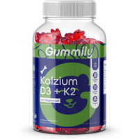Produktbild von Gummily Kalzium D3 K2 mit Magnesium Gummibärchen vegan zuckerfrei glutenfrei 60 Stück