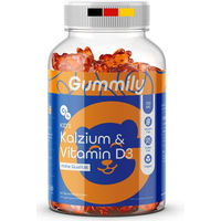 Produktbild von Gummily Kinder Vitamin D3 Gummibärchen mit Kalzium vegan zuckerfrei glutenfrei 60 Stück