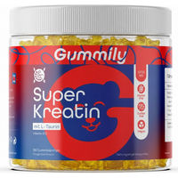Produktbild von Gummily Kreatin Gummibärchen 5000 mg Creatin Monohydrat mit L-Taurin und Vitamin B12 vegan zuckerfrei glutenfrei