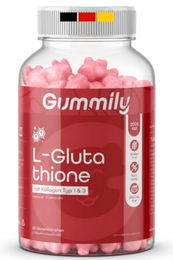 Gummily L-Glutathion Gummibärchen mit Fisch Kollagen Typ 1 & 3, glutenfrei und ohne Gelatine, 180 g – Bild 1 von 5