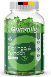 Gummily Moringa Gummibärchen mit Spinat Extrakt und Kräuter-Komplex vegan zuckerfrei glutenfrei 60 Stück – Bild 1 von 2