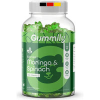 Produktbild von Gummily Moringa Gummibärchen mit Spinat Extrakt und Kräuter-Komplex vegan zuckerfrei glutenfrei 60 Stück