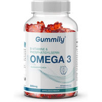 Produktbild von Gummily Omega-3 DHA EPA mit Vitamin B Komplex und Phosphatidylserin Gummis vegan zuckerfrei glutenfrei 60 Stück