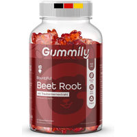 Produktbild von Gummily Rote Beete Gummibärchen vegan zuckerfrei glutenfrei ohne Zusatzstoffe
