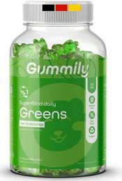 GUMMILY Super Greens Superfood-Mischung mit Moringa – 60 vegane Gummis, glutenfrei und ohne Zusatzstoffe – Bild 1 von 1