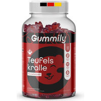 Produktbild von GUMMILY Teufelskralle Gummibärchen mit 500 mg Teufelskralle und 100 mg Harpagosid vegan zuckerfrei glutenfrei
