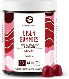 Gumtamin Eisen Gummibärchen vegan für Erwachsene – Bild 1 von 2
