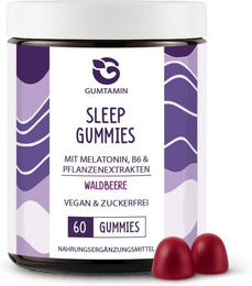 Gumtamin Melatonin Sleep Gummies Vegan 60 Stück – Bild 1 von 2