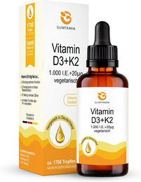 Gumtamin Vitamin D3 K2 Tropfen vegetarisch – Bild 1 von 1