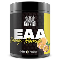 Produktbild von Gym Nutrition EAA Essentielle Aminosäuren Pulver Orange Maracuja ohne Aspartam 500g