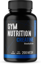 Gym Nutrition Kreatin Monohydrat Kapseln vegan ohne Zusatzstoffe 100 Stück – Bild 1 von 1