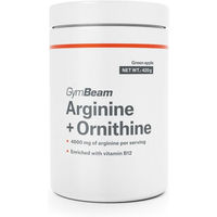 Produktbild von GymBeam Arginin Ornithin Pulver mit Vitamin B12 vegan zuckerfrei glutenfrei laktosefrei