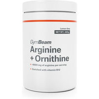 Produktbild von GymBeam Arginin Ornithin Pulver vegan zuckerfrei glutenfrei laktosefrei