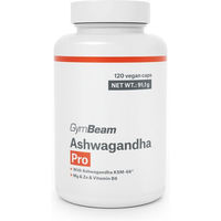 Produktbild von GymBeam Ashwagandha Pro KSM-66 Komplex Kapseln vegan 120 Stück