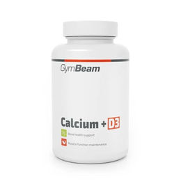 GymBeam Calcium Vitamin D3 Kapseln mit 320 mg Kalzium, 120 Kapseln, glutenfrei und laktosefrei – Bild 1 von 3