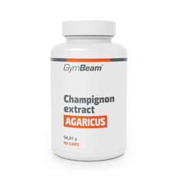 GymBeam Champignon Extrakt Agaricus mit 20% Polysacchariden und 10% Beta-Glucanen vegan 90 Kapseln – Bild 1 von 1