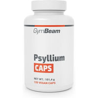 Produktbild von GymBeam Flohsamenschalen Kapseln vegan und glutenfrei 120 Stück