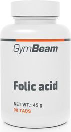 GymBeam Folsure Folsäure Vitamin B9 Tabletten für Schwangere und Stillende 90 Stück – Bild 1 von 4
