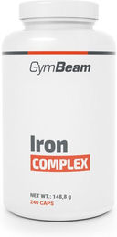 GymBeam Iron Complex Eisen Fumarat mit Zink und Vitamin C Kapseln vegan glutenfrei laktosefrei 240 Kapseln – Bild 1 von 2