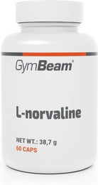 GymBeam L-Norvalin Kapseln vegan glutenfrei laktosefrei 60 Stück – Bild 1 von 1