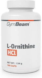 GymBeam L-Ornithin HCl Kapseln vegan laktosefrei glutenfrei zuckerfrei 180 Stück – Bild 1 von 1