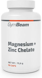 GymBeam Magnesium + Zink Chelat Bisglycinat Kapseln vegan 90 Stück – Bild 1 von 2