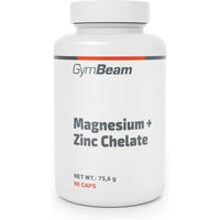 Produktbild von GymBeam Magnesium + Zink Chelat Bisglycinat Kapseln vegan 90 Stück