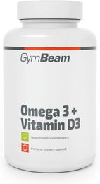 GymBeam Omega 3 + Vitamin D3 Kapseln mit 2000 IE Vitamin D3 – Bild 1 von 1