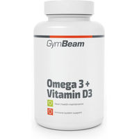 Produktbild von GymBeam Omega 3 + Vitamin D3 Kapseln mit 2000 IE Vitamin D3