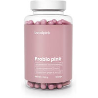 Produktbild von GymBeam Probio Pink Probiotika-Komplex Kapseln für Frauen glutenfrei und laktosefrei