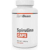 Produktbild von GymBeam Spirulina CAPS Superfood-Algen 2100 mg Vegan Glutenfrei Laktosefrei 120 Kapseln