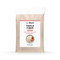 Produktbild von GymBeam Triple Fibre Ballaststoff-Komplex Pulver Erdbeere vegan zuckerfrei 250 g