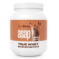 Produktbild von GymBeam True Whey ProDigest Molkenprotein-Konzentrat Pulver Schokolade glutenfrei vegetarisch 900 g