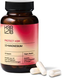 H3R LAB 10x Magnesium Komplex Vegan ohne Zusatzstoffe 60 Kapseln für Frauen – Bild 1 von 2
