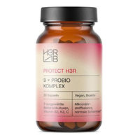 Produktbild von H3R LAB 9xProBio Komplex Probiotika Kapseln mit 9 Bakterienstämmen, Vitamin C, K2 und B2, vegan, 30 Kapseln