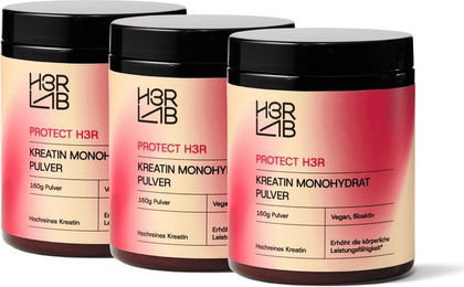 H3R LAB Kreatin Monohydrat Pulver vegan ohne Zusatzstoffe 1000 g – Bild 1 von 2