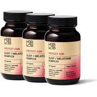 Produktbild von H3R LAB Melatonin Komplex Kapseln Vegan ohne Zusatzstoffe 3er Set