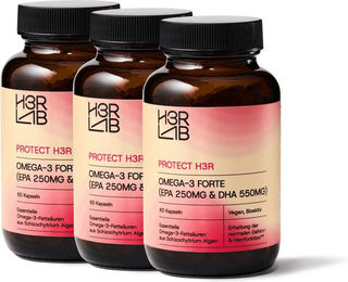 H3R LAB Omega-3 Forte Vegan Kapseln 180 Stück für Frauen, Schwangere und Stillende – Bild 1 von 2