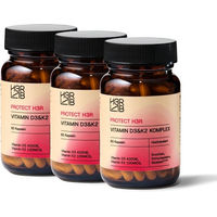 Produktbild von H3R LAB Vitamin D3 & K2 4000 IE Kapseln 3er Set vegan ohne Zusatzstoffe